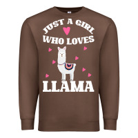 Chestnut Llama Just A Girl Who Loves Llamas Premium Sweatshirt - Bettercallsaul