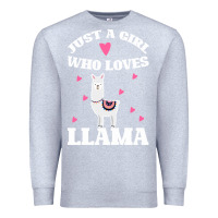 Heather Grey Llama Just A Girl Who Loves Llamas Premium Sweatshirt - Bettercallsaul