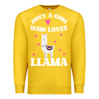 Lemon Llama Just A Girl Who Loves Llamas Premium Sweatshirt - Bettercallsaul