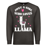 Smoke Llama Just A Girl Who Loves Llamas Premium Sweatshirt - Bettercallsaul