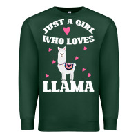 Sports Green Llama Just A Girl Who Loves Llamas Premium Sweatshirt - Bettercallsaul