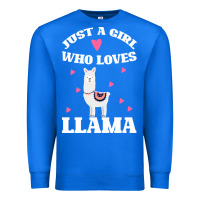 True Royal Llama Just A Girl Who Loves Llamas Premium Sweatshirt - Bettercallsaul