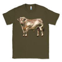 Army Green charolais bull Classic Tee - LillyAllenDesigns