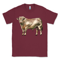 Burgundy charolais bull Classic Tee - LillyAllenDesigns