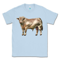 Dusty Blue charolais bull Classic Tee - LillyAllenDesigns
