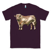 Plum charolais bull Classic Tee - LillyAllenDesigns