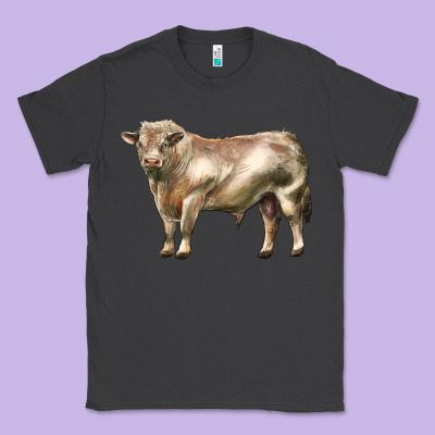 Charolais Bull Classic Tee Designed By Lillyallendesigns