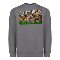 Storm Western Mom With Spotted Pig And Baby Pig Heavyweight Sweatshirt - LillyAllenDesigns