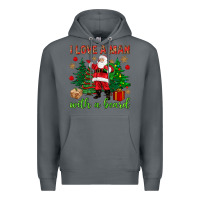 Rock I love a man with a beard Christmas Premium Hoodie - NancyCooperArtShop