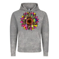 Cloud Rock tie dye leopard sunflower Vintage Hoodie - Artiststas