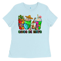 Baby Blue cinco de mayo coffee cups Ladies Tee - Zillion Design Studio
