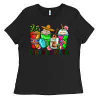Black cinco de mayo coffee cups Ladies Tee - Zillion Design Studio