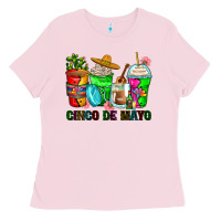 Bubblegum Pink cinco de mayo coffee cups Ladies Tee - Zillion Design Studio