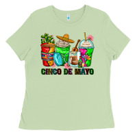 Matcha cinco de mayo coffee cups Ladies Tee - Zillion Design Studio