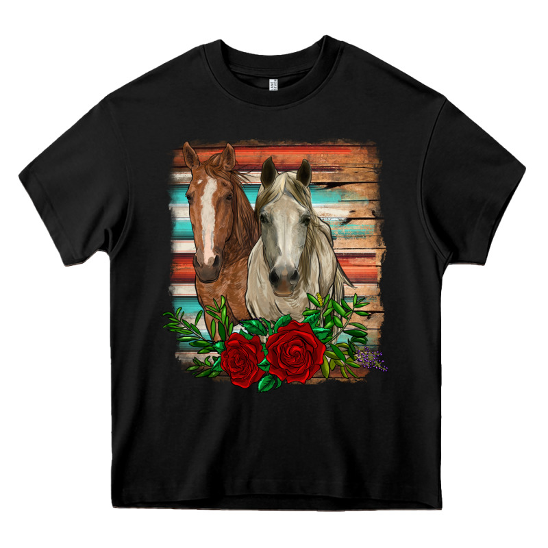 Horses With Roses Heavy Core Tee by RanaPortraitStore | Teevron