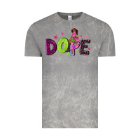 Cloud Rock dope with afro black woman Vintage Tee - NancyCooperArtShop