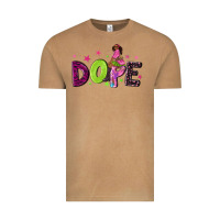 Vintage Camel dope with afro black woman Vintage Tee - NancyCooperArtShop