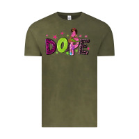 Vintage Olive dope with afro black woman Vintage Tee - NancyCooperArtShop