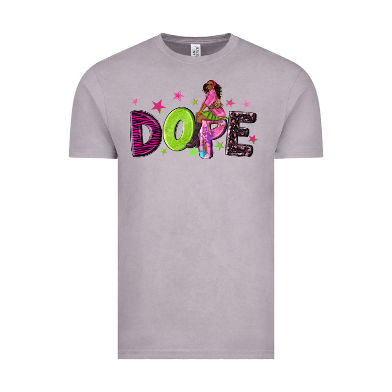 Dope With Afro Black Woman Vintage Tee by NancyCooperArtShop | Teevron