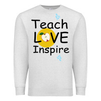 Oatmeal Heather Teach Love Inspire Premium Sweatshirt - Bettercallsaul