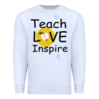 White Teach Love Inspire Premium Sweatshirt - Bettercallsaul