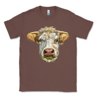 Chestnut Charolais bull face Classic Tee - LillyAllenDesigns