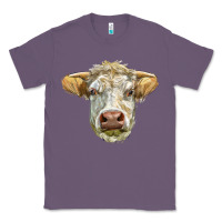 Lavender Charolais bull face Classic Tee - LillyAllenDesigns
