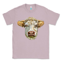 Lilac Charolais bull face Classic Tee - LillyAllenDesigns