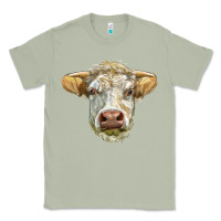 Matcha Charolais bull face Classic Tee - LillyAllenDesigns