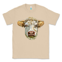 Mushroom Charolais bull face Classic Tee - LillyAllenDesigns
