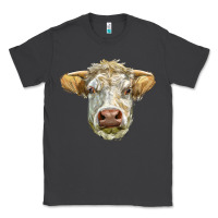 Smoke Charolais bull face Classic Tee - LillyAllenDesigns