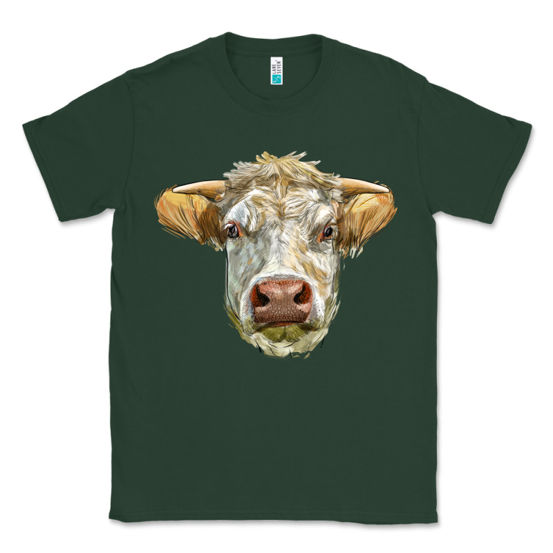 Charolais Bull Face Classic Tee by LillyAllenDesigns | Teevron