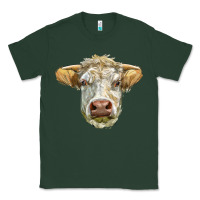 Sports Green Charolais bull face Classic Tee - LillyAllenDesigns
