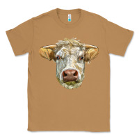Toasted Coconut Charolais bull face Classic Tee - LillyAllenDesigns