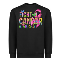Black fight cancer in all colors Heavyweight Sweatshirt - NancyCooperArtShop