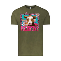 Vintage Olive be my valentine with guarnsey Vintage Tee - AdoDesignShop