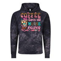 Cloud Black coffee gives me nurse power Vintage Hoodie - AdoDesignShop