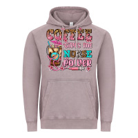 Vintage Zinc coffee gives me nurse power Vintage Hoodie - AdoDesignShop