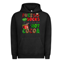 Pigment Black fuzzy socks flannel blankets and hot cocoa Urban Hoodie - OliviaCreatesArt