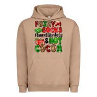 Pigment Burro fuzzy socks flannel blankets and hot cocoa Urban Hoodie - OliviaCreatesArt