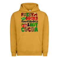 Pigment Peanut Butter fuzzy socks flannel blankets and hot cocoa Urban Hoodie - OliviaCreatesArt