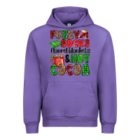Tulip fuzzy socks flannel blankets and hot cocoa Urban Hoodie - OliviaCreatesArt