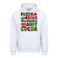 White fuzzy socks flannel blankets and hot cocoa Urban Hoodie - OliviaCreatesArt