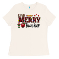 Bone one merry teacher Ladies Tee - RanaPortraitStore