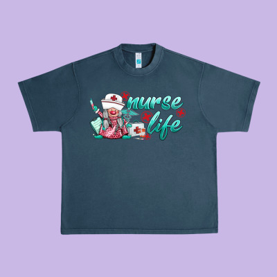 Nurse Life Gnomies Urban Heavy Tee Designed By Barkaloodesign