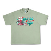 Oil Green nurse life gnomies Urban Heavy Tee - BarkalooDesign