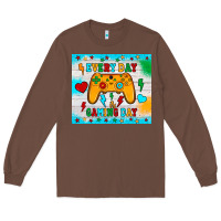 Chestnut every day is gaming day Long Sleeve Tee - JahusDesignShop