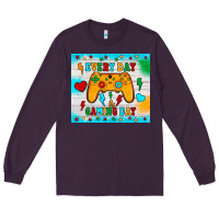 Plum every day is gaming day Long Sleeve Tee - JahusDesignShop