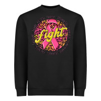 Black fight breast cancer Heavyweight Sweatshirt - NancyCooperArtShop