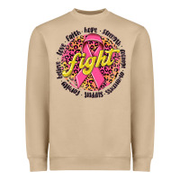 Mushroom fight breast cancer Heavyweight Sweatshirt - NancyCooperArtShop